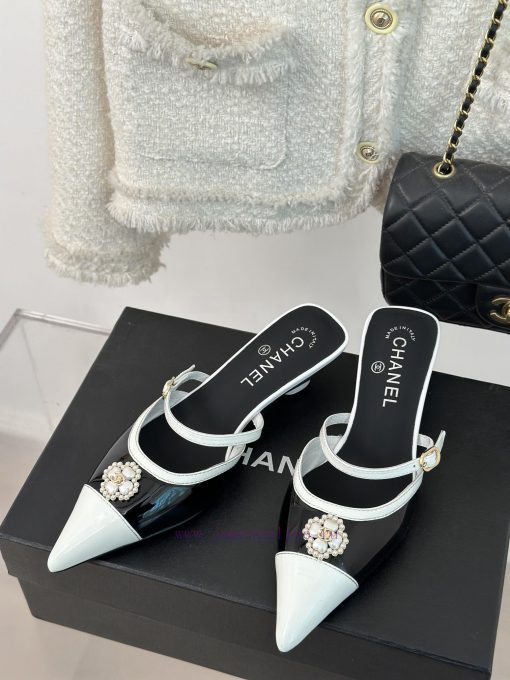 Chanel | Chanel 24C New Product ClassicDouble C Clover Pearl Sandals and Slippers SeriesThe a85kgtad - Image 3