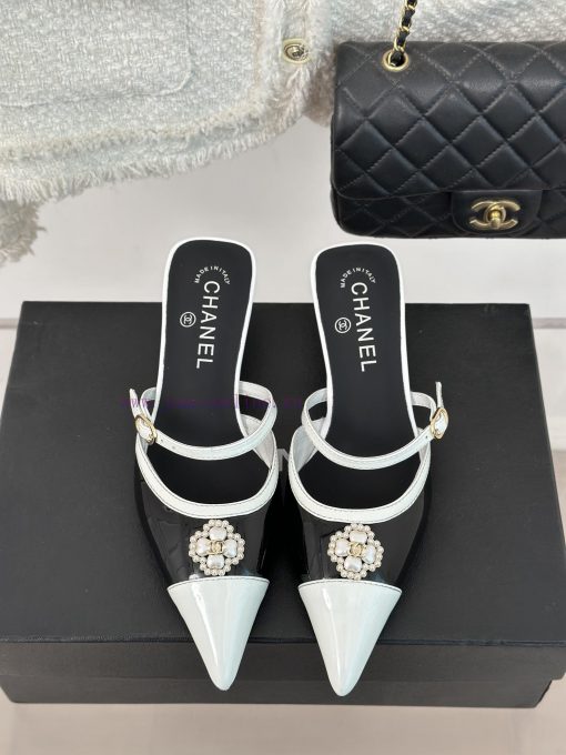 Chanel | Chanel 24C New Product ClassicDouble C Clover Pearl Sandals and Slippers SeriesThe a85kgtad - Image 5