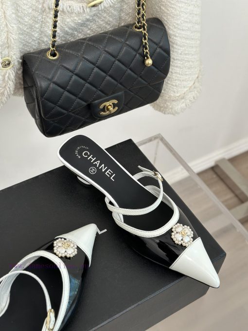 Chanel | Chanel 24C New Product ClassicDouble C Clover Pearl Sandals and Slippers SeriesThe a85kgtad - Image 6