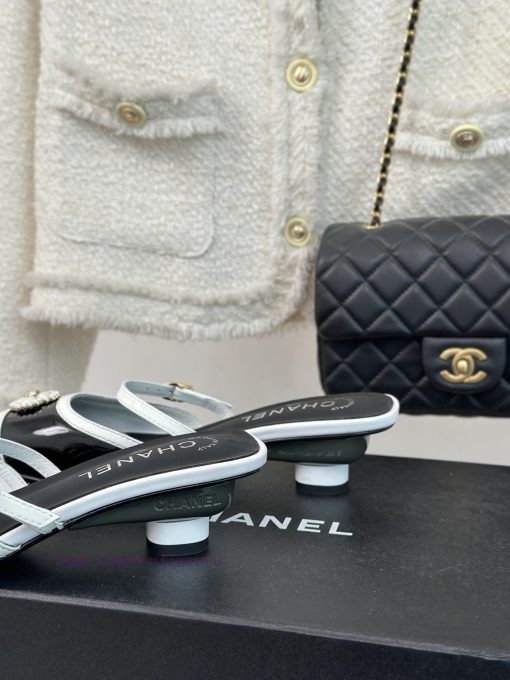 Chanel | Chanel 24C New Product ClassicDouble C Clover Pearl Sandals and Slippers SeriesThe a85kgtad - Image 7
