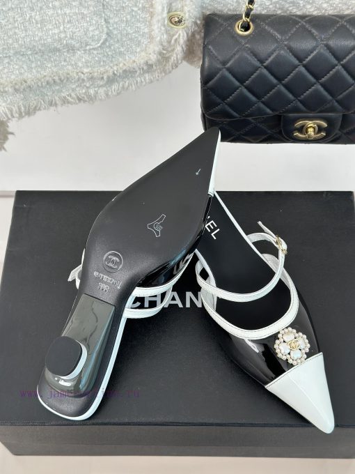 Chanel | Chanel 24C New Product ClassicDouble C Clover Pearl Sandals and Slippers SeriesThe a85kgtad - Image 10