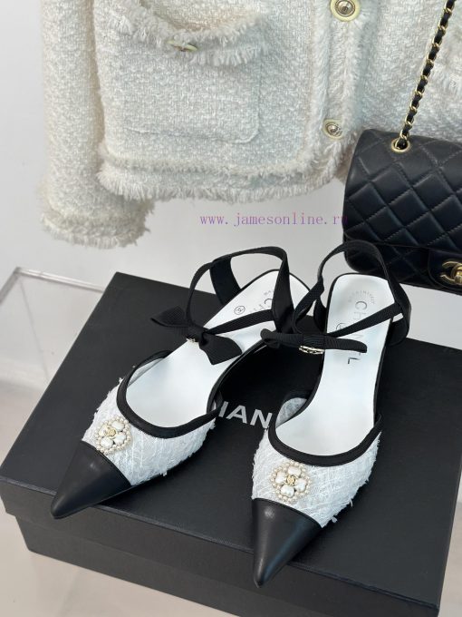 Chanel | Chanel 24C New Product ClassicDouble C Clover Pearl Sandals and Slippers SeriesThe u6f9v1pp - Image 3