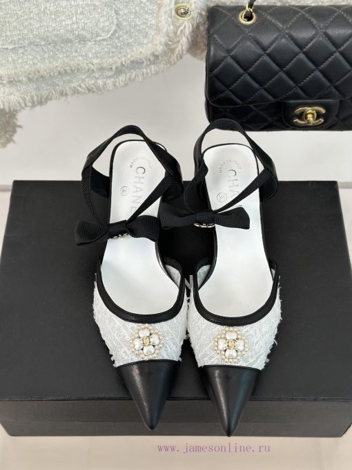 Chanel | Chanel 24C New Product ClassicDouble C Clover Pearl Sandals and Slippers SeriesThe u6f9v1pp - Image 5