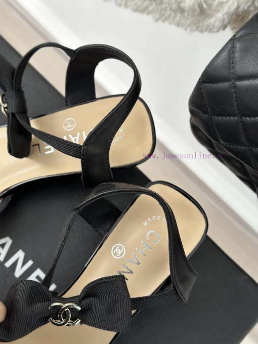 Chanel | Chanel 24C New Product ClassicDouble C Clover Pearl Sandals and Slippers SeriesThe zkapsbix - Image 9