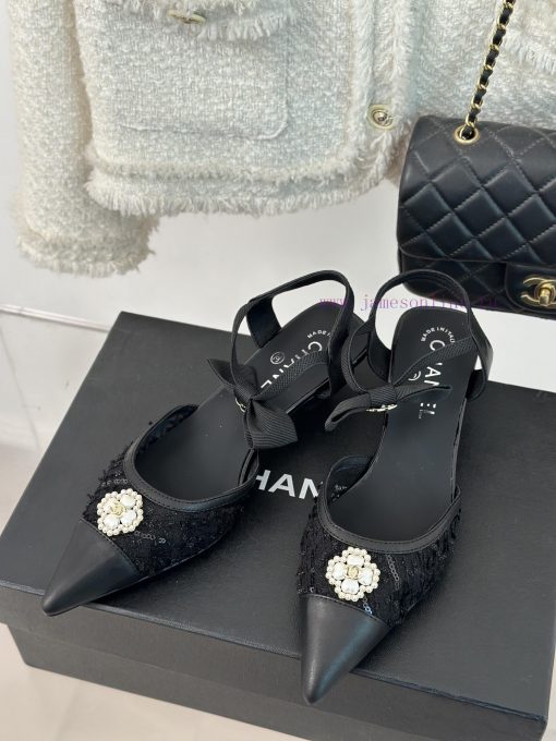 Chanel | Chanel 24C New Product ClassicDouble C Clover Pearl Sandals and Slippers SeriesThe 1bt83cj4 - Image 3