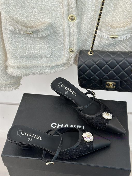 Chanel | Chanel 24C New Product ClassicDouble C Clover Pearl Sandals and Slippers SeriesThe nygq0b3k - Image 4