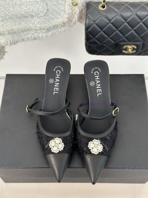 Chanel | Chanel 24C New Product ClassicDouble C Clover Pearl Sandals and Slippers SeriesThe nygq0b3k - Image 5