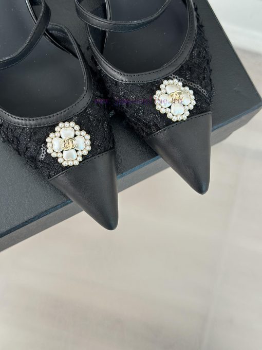 Chanel | Chanel 24C New Product ClassicDouble C Clover Pearl Sandals and Slippers SeriesThe nygq0b3k - Image 8