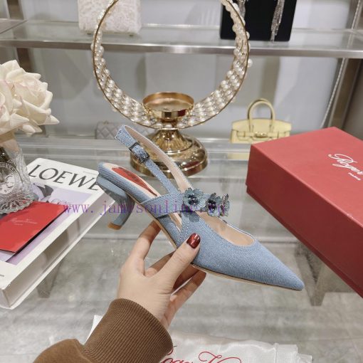 𝐑𝐨𝐠𝐞𝐫𝐕𝐢𝐯𝐢 * 2024 Spring/Summer New Women's Shoes Virgule Diamond Buckle Lacquered Leather Re7c9dm2m8 - Image 4