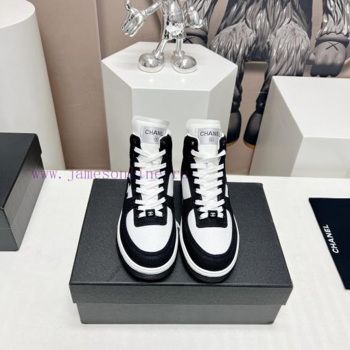 Top Fabric "Chanel C Home 2024 vs Spring/Summer Hot Canvas Leisure SeriesHigh top color bloc0m8bhaa6 - Image 2
