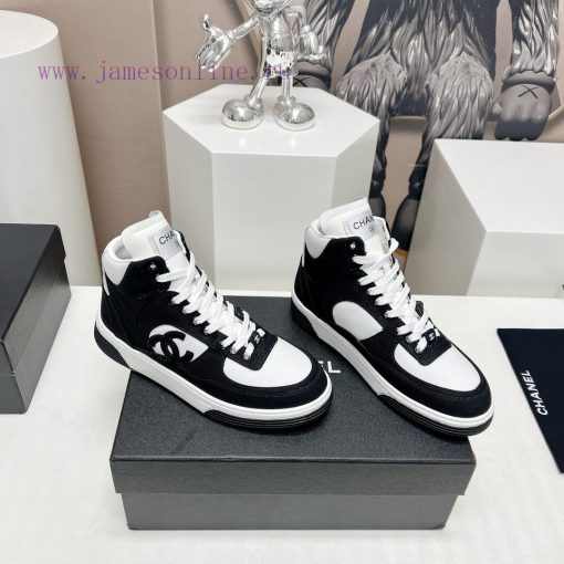 Top Fabric "Chanel C Home 2024 vs Spring/Summer Hot Canvas Leisure SeriesHigh top color bloc0m8bhaa6 - Image 3