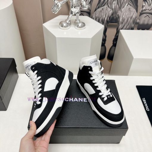 Top Fabric "Chanel C Home 2024 vs Spring/Summer Hot Canvas Leisure SeriesHigh top color bloc0m8bhaa6 - Image 5