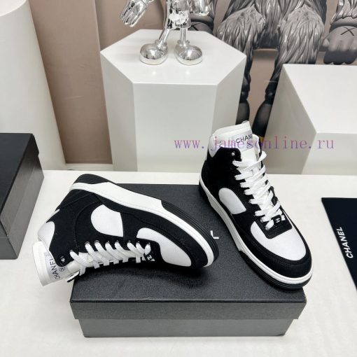 Top Fabric "Chanel C Home 2024 vs Spring/Summer Hot Canvas Leisure SeriesHigh top color bloc0m8bhaa6 - Image 8