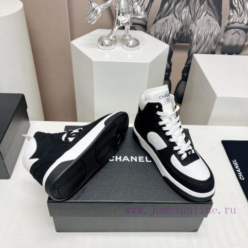 Top Fabric "Chanel C Home 2024 vs Spring/Summer Hot Canvas Leisure SeriesHigh top color bloc0m8bhaa6 - Image 10
