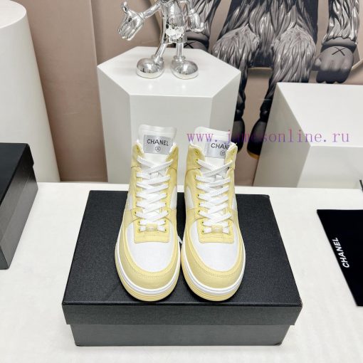 Top Fabric "Chanel C Home 2024 vs Spring/Summer Hot Canvas Leisure SeriesHigh top color bloc2l7p19iy - Image 2