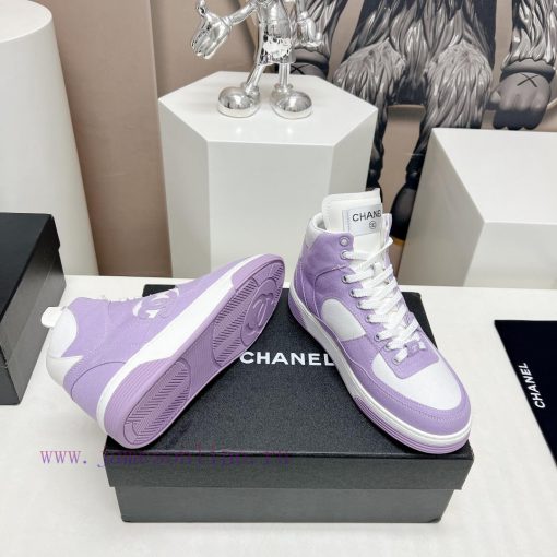 Top Fabric "Chanel C Home 2024 vs Spring/Summer Hot Canvas Leisure SeriesHigh top color blocl16c36zp - Image 10