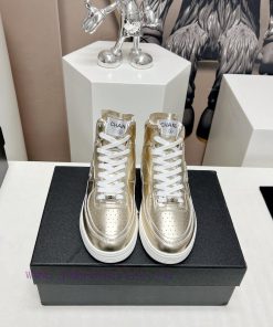 Leather Mask 'Top'Chanel C Home 2024 vs Spring/Summer Hot Canvas Leisure SeriesHigh top colo3l2zw7rx