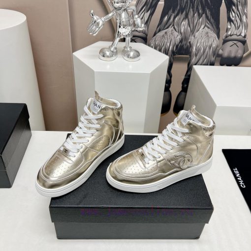 Leather Mask 'Top'Chanel C Home 2024 vs Spring/Summer Hot Canvas Leisure SeriesHigh top colo3l2zw7rx - Image 4