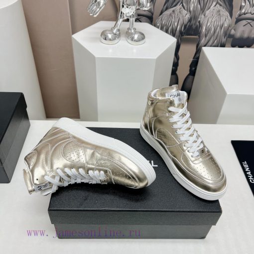 Leather Mask 'Top'Chanel C Home 2024 vs Spring/Summer Hot Canvas Leisure SeriesHigh top colo3l2zw7rx - Image 8