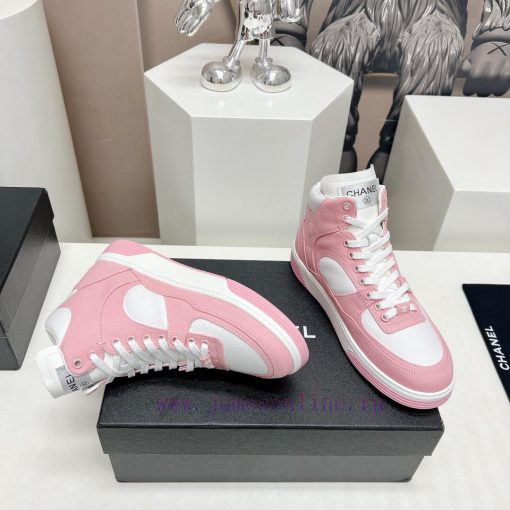 Top Fabric "Chanel C Home 2024 vs Spring/Summer Hot Canvas Leisure SeriesHigh top color bloc5ocgeyaj - Image 8