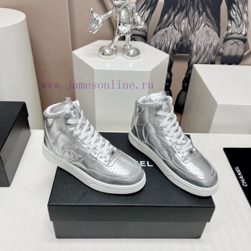 Leather Mask 'Top'Chanel C Home 2024 vs Spring/Summer Hot Canvas Leisure SeriesHigh top colo3wypz2go - Image 3