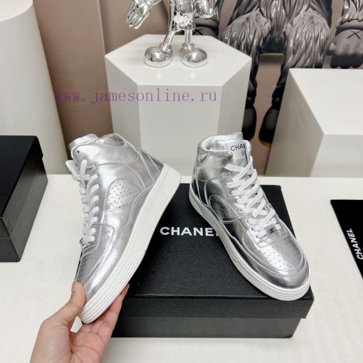 Leather Mask 'Top'Chanel C Home 2024 vs Spring/Summer Hot Canvas Leisure SeriesHigh top colo3wypz2go - Image 5