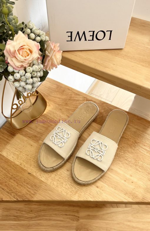 ~LOEWE purchasing grade 2024 early spring new slippers fisherman shoes, comfortable, lightweon01h8bx - Image 4