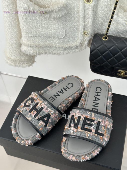 Chanel | Chanel 23p New Large Letter Lazy SlippersIn summer, it is necessary for everyone to3m1kk0dy - Image 3