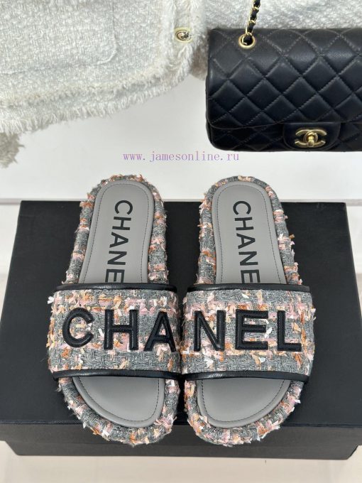 Chanel | Chanel 23p New Large Letter Lazy SlippersIn summer, it is necessary for everyone to3m1kk0dy - Image 5