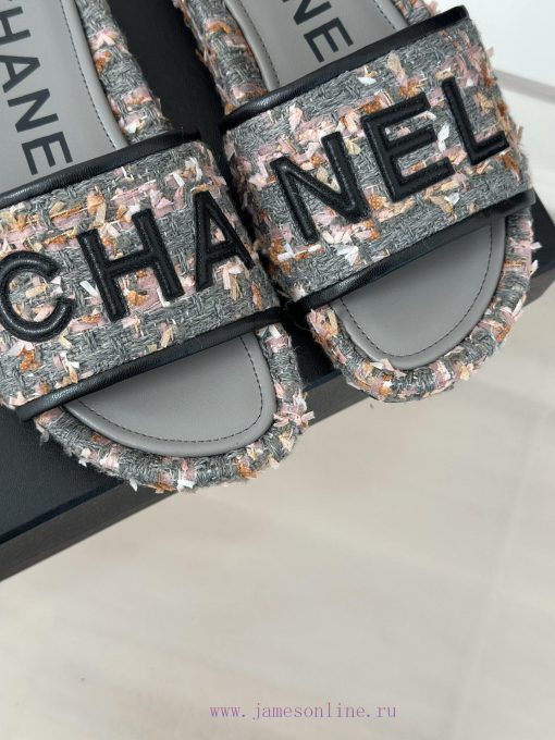 Chanel | Chanel 23p New Large Letter Lazy SlippersIn summer, it is necessary for everyone to3m1kk0dy - Image 8