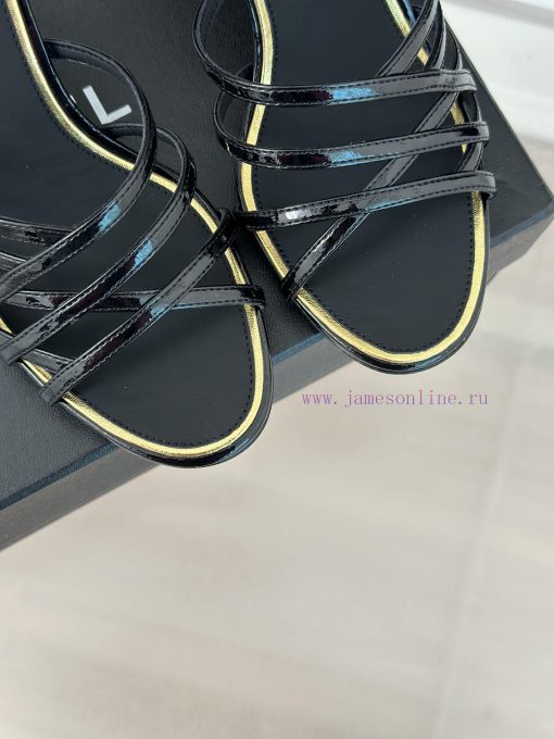 Chanel | Chanel 24C New Product ClassicDouble C high-heeled sandals seriesThe shoe upper is gu4zpqub - Image 8