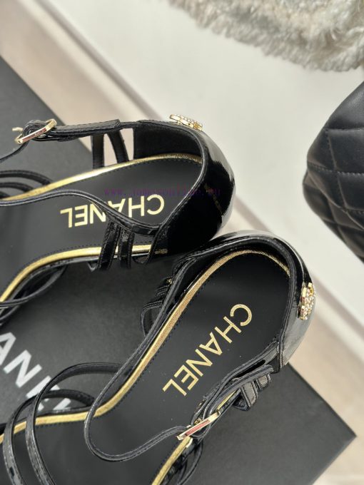 Chanel | Chanel 24C New Product ClassicDouble C high-heeled sandals seriesThe shoe upper is gu4zpqub - Image 9