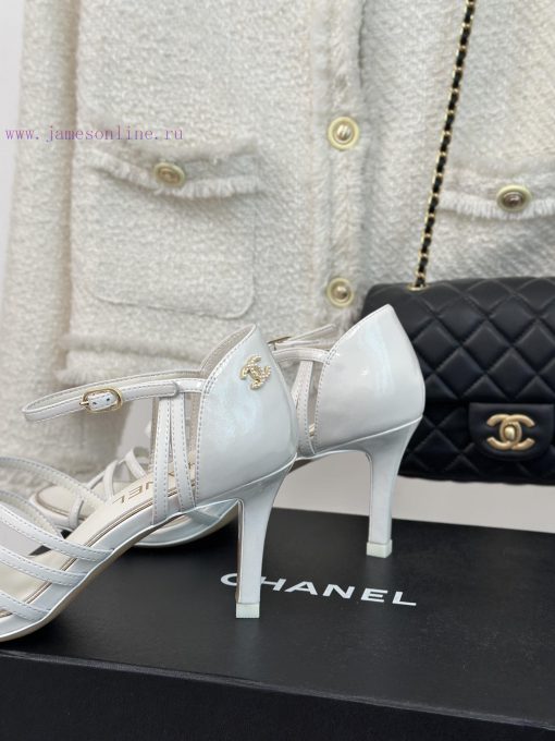 Chanel | Chanel 24C New Product ClassicDouble C high-heeled sandals seriesThe shoe upper is t5nspq37 - Image 7