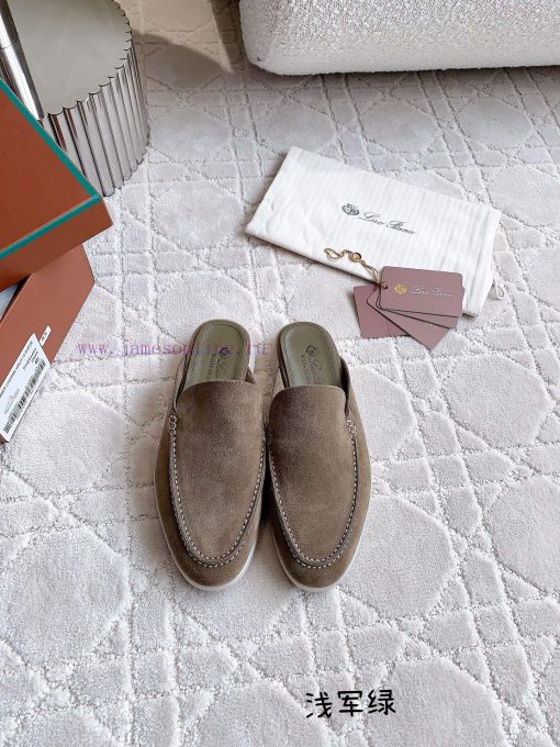 Loro Pian * LP's timeless classic men's half slippers are simple, fashionable, and have a su2emcx1pd - Image 2