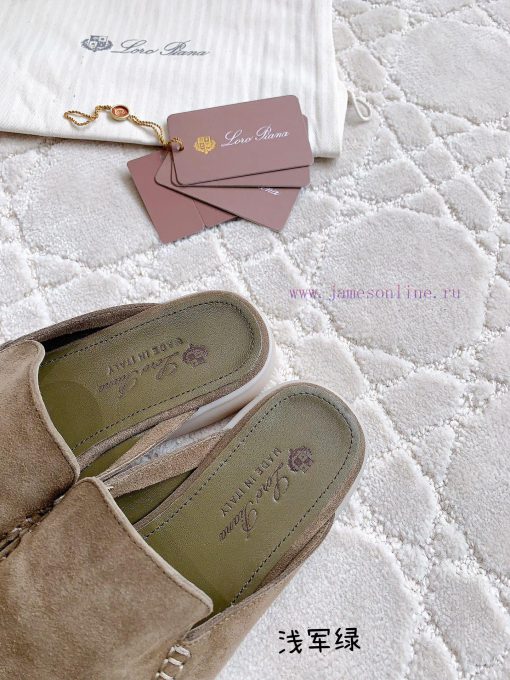 Loro Pian * LP's timeless classic men's half slippers are simple, fashionable, and have a su2emcx1pd - Image 5