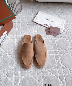 Loro Pian * LP's timeless classic men's half slippers are simple, fashionable, and have a su5huka3d4