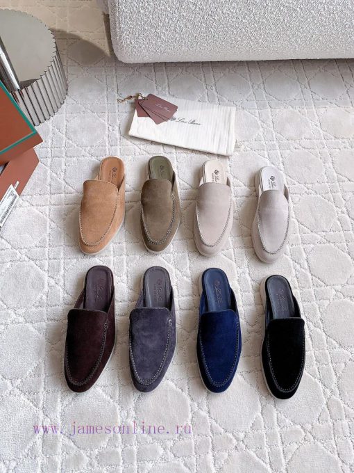 Loro Pian * LP's timeless classic men's half slippers are simple, fashionable, and have a su2emcx1pd - Image 10
