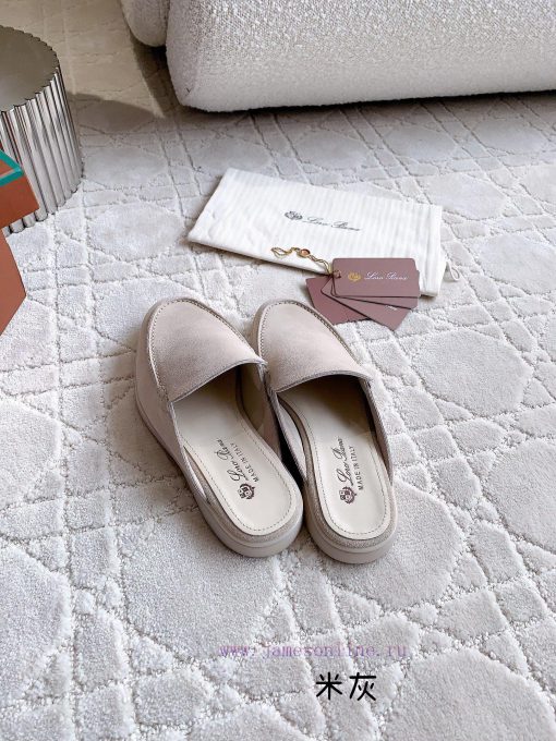 Loro Pian * LP's timeless classic men's half slippers are simple, fashionable, and have a su2l1vtm27 - Image 8