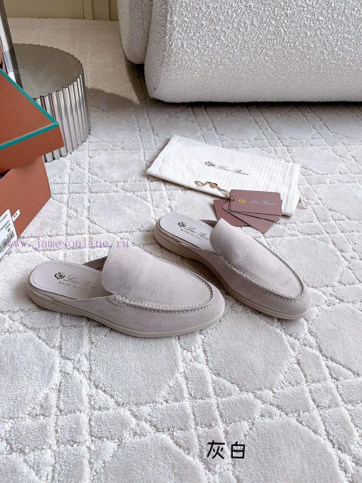 Loro Pian * LP's timeless classic men's half slippers are simple, fashionable, and have a su5o05g3hw - Image 3