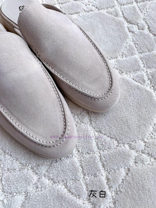 Loro Pian * LP's timeless classic men's half slippers are simple, fashionable, and have a su5o05g3hw - Image 5