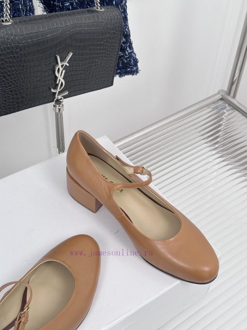 MIU MIU Classic Coarse Heel Mary Jane Single Shoe SeriesFull of girlish heart, the style des63mokrd4 - Image 6