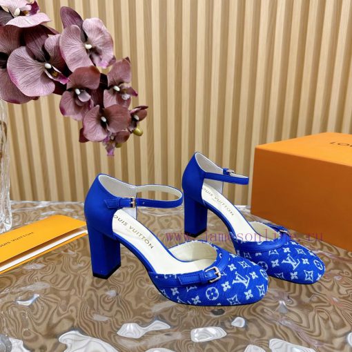 New LV Donkey Brand 2024 Early Spring New Top Original Developed Vintage Art High Heel Sanda582gn0hr - Image 8