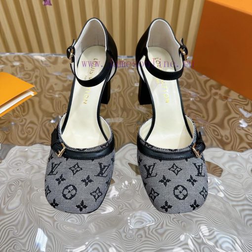 New LV Donkey Brand 2024 Early Spring New Top Original Developed Vintage Art High Heel Sandawk8v9sdo - Image 4