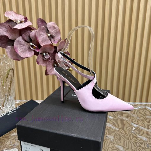 Top YSL - Saint Laurent Paris runway updates with pointed cross strap heel design that looksjpqea1x2 - Image 8