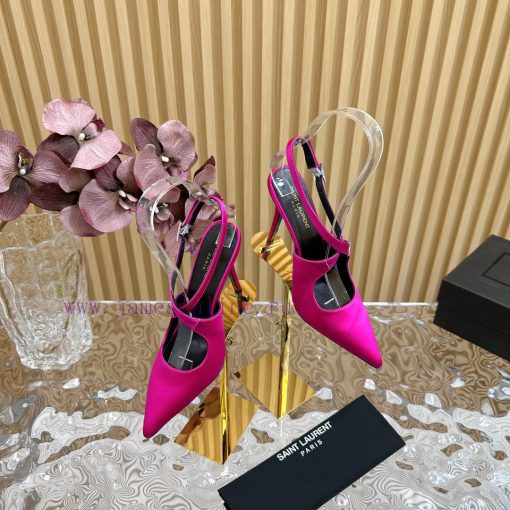 Top YSL - Saint Laurent Paris runway updates with pointed cross strap heel design that lookskufyoy9w