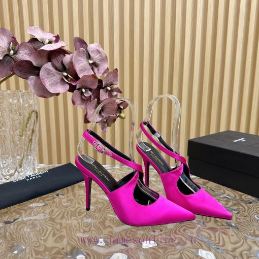 Top YSL - Saint Laurent Paris runway updates with pointed cross strap heel design that lookskufyoy9w - Image 4