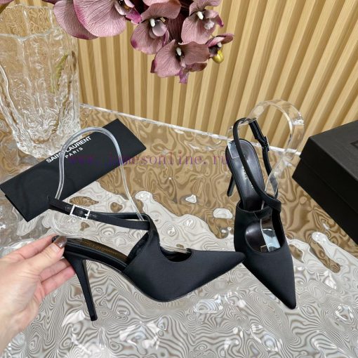 Top YSL - Saint Laurent Paris runway updates with pointed cross strap heel design that looksxehrvw1e - Image 6