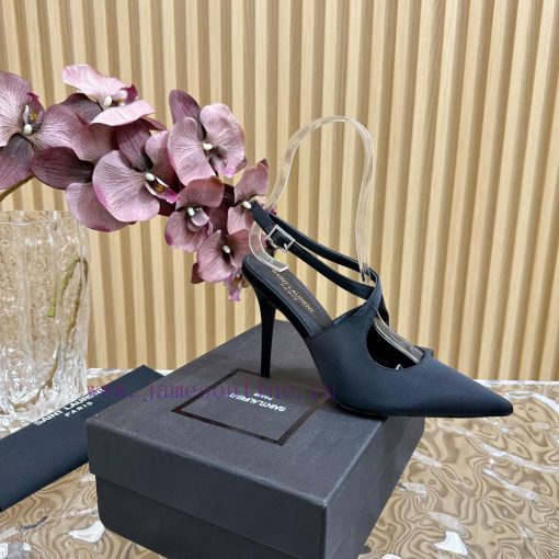Top YSL - Saint Laurent Paris runway updates with pointed cross strap heel design that looksxehrvw1e - Image 8
