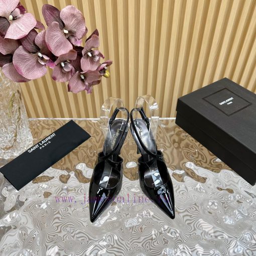 Top YSL - Saint Laurent Paris runway updates with pointed cross strap heel design that looksw3zpkdo5 - Image 3