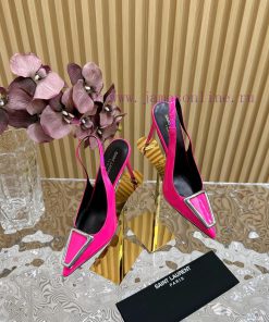 Top YSL - Saint Laurent Paris runway updates with pointed toe and square buckle, slim heel d8vh6m6hc